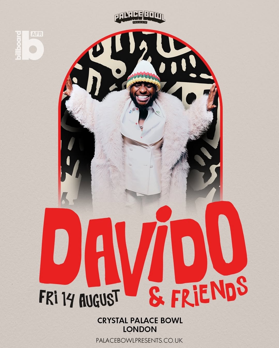 Davido Set to Headline Historic “Davido & Friends” Show at Crystal Palace Bowl
