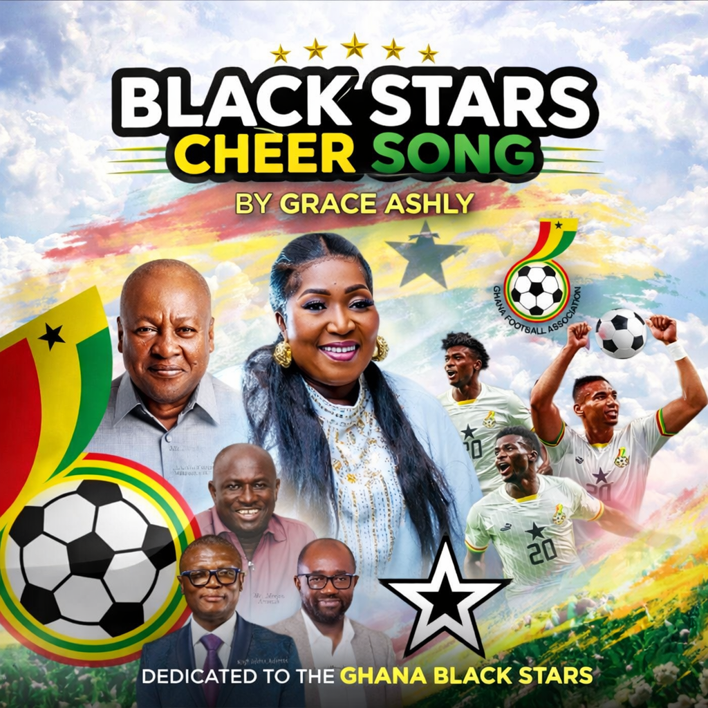 “Black Stars Cheer Song” by Grace Ashly: A Powerful Anthem for Ghana’s Pride