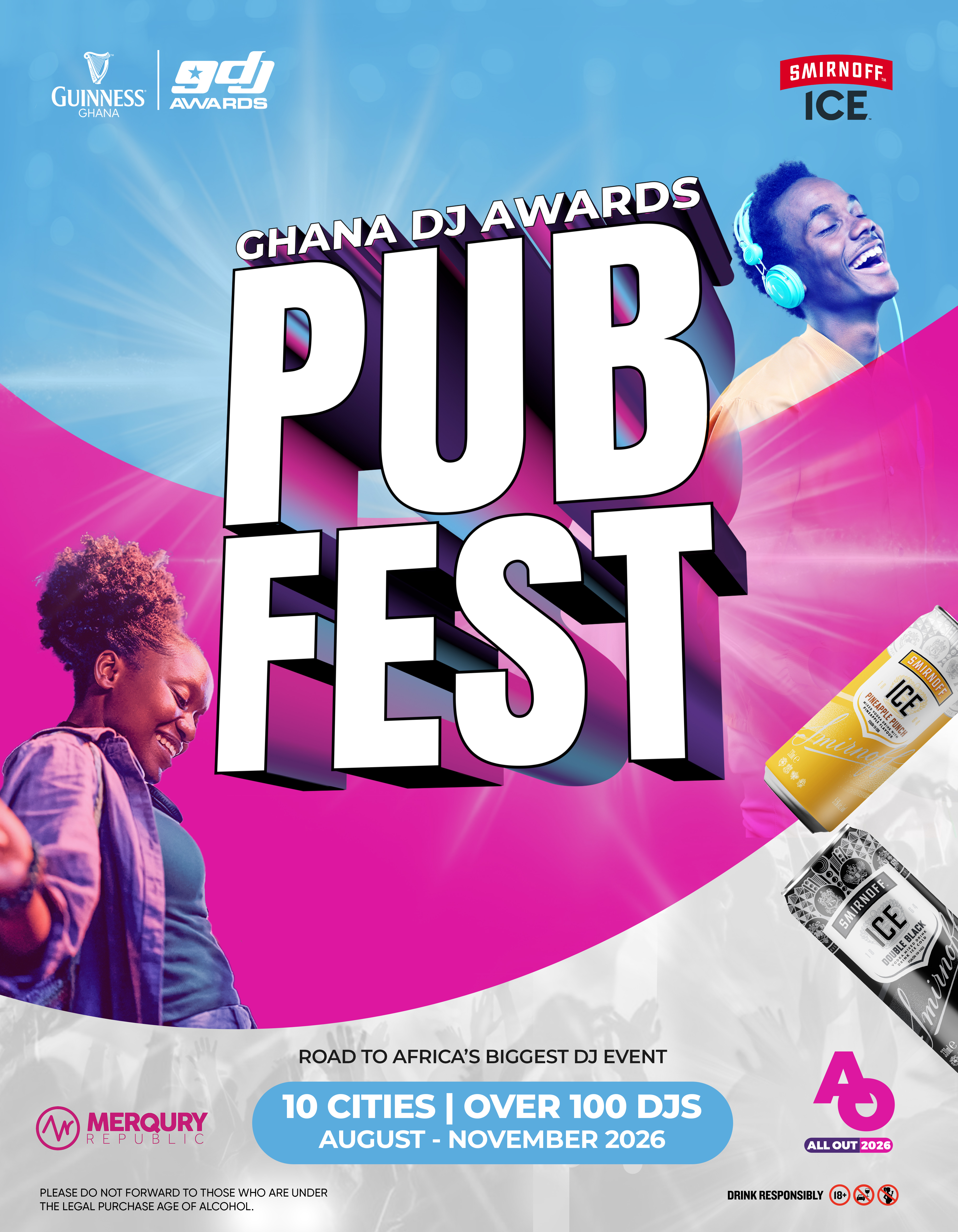 Ghana DJ Awards Pub Fest Set to Storm 10 Cities Ahead of December Showdown Something big is coming to a city near you.