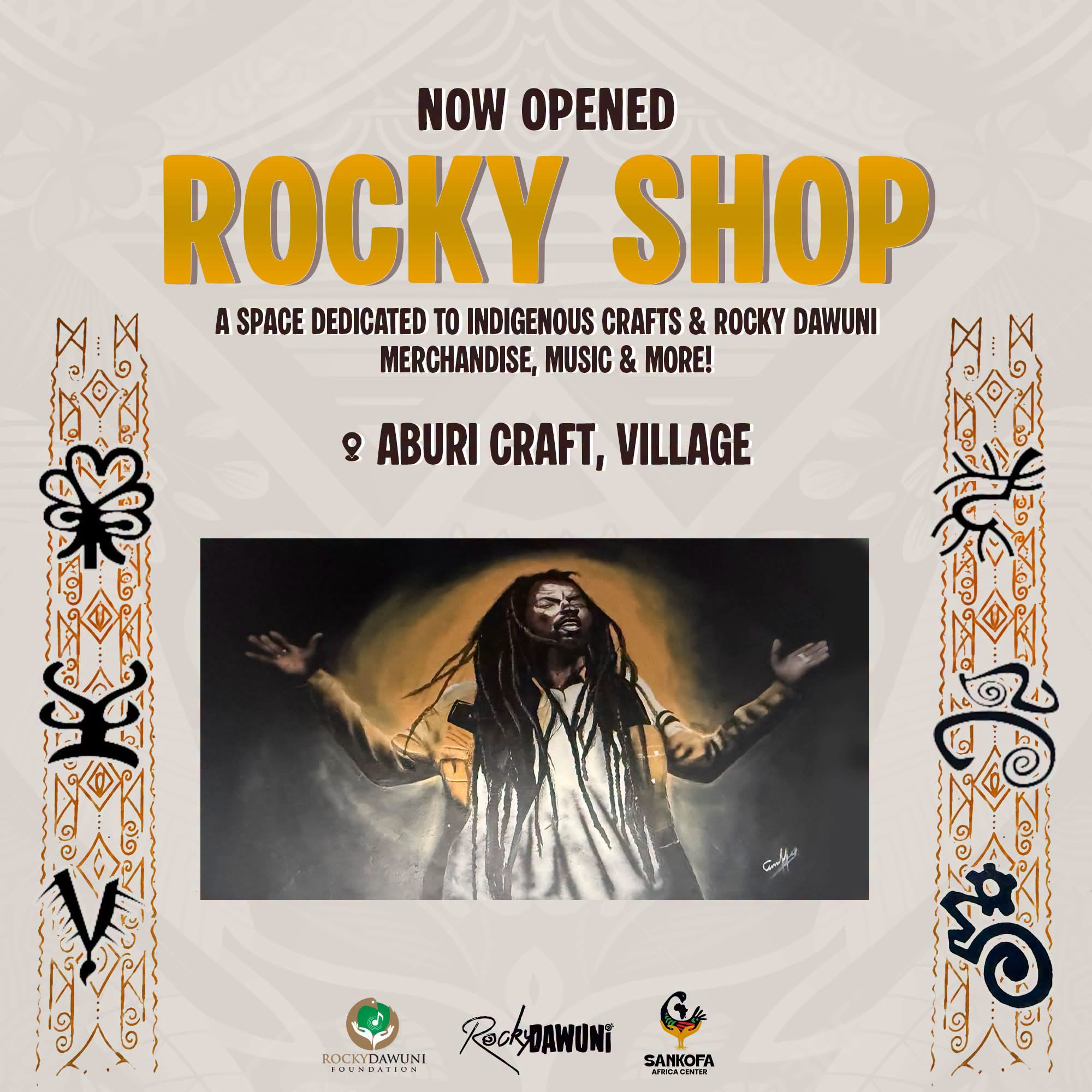 Rocky Dawuni Unveils “Rocky Shop” at Aburi Craft Village
